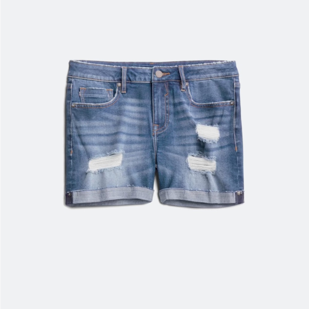 Vigoss Marley Mid rise distressed shorts
